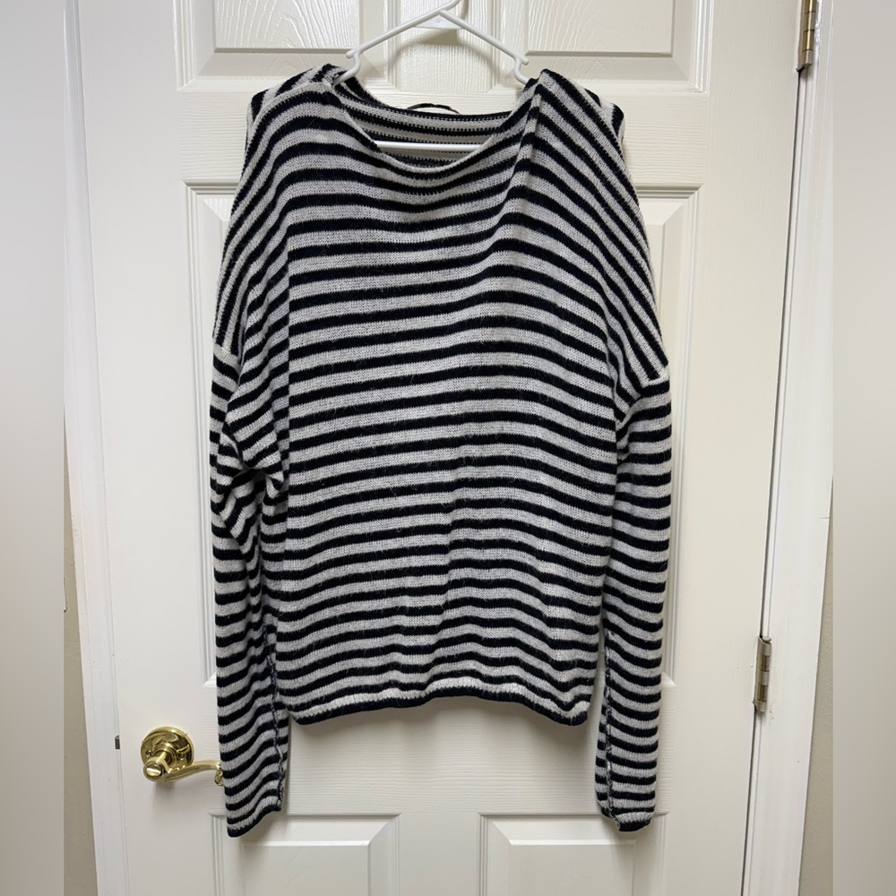 All saints stripe oversized sweater